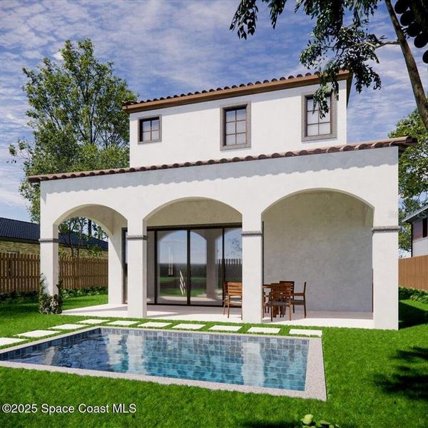 Exterior details and patio area of a home in , Winter Park (Image 34). Exterior details and patio area of a home in , Winter Park (Image 34).