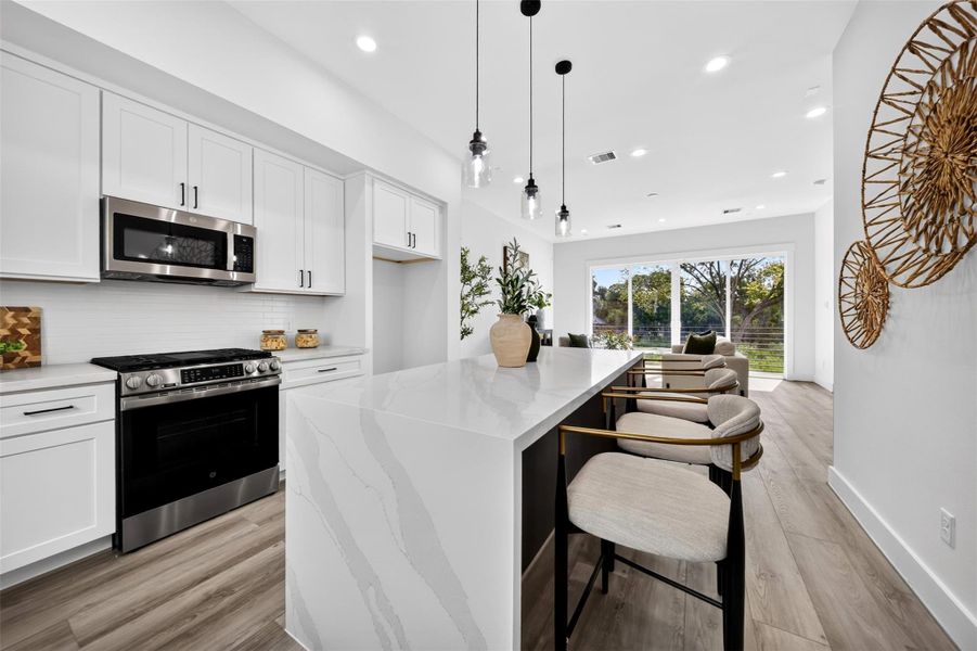 Furnished interior view inside a new home in , Houston (Image 35).