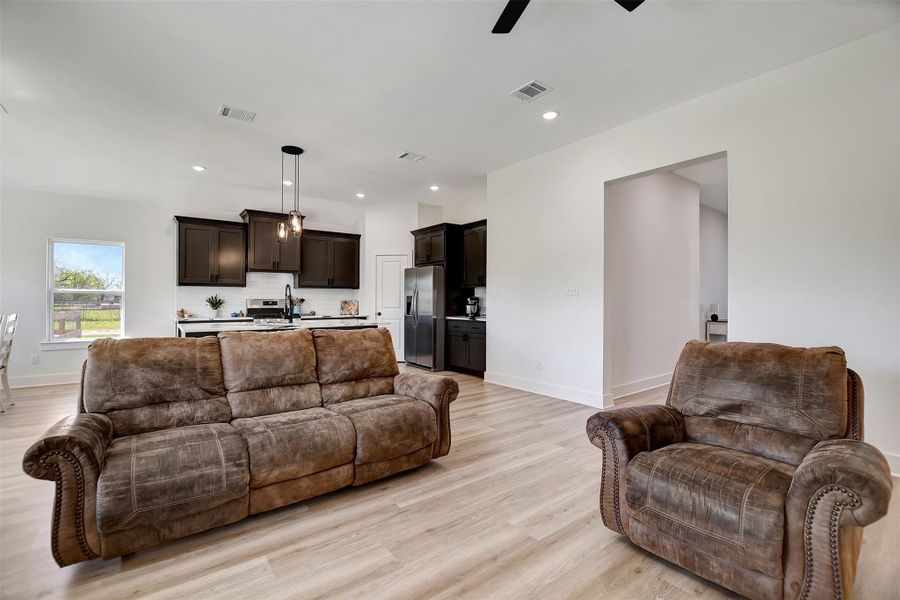Furnished interior view inside a new home in , Iola (Image 9).