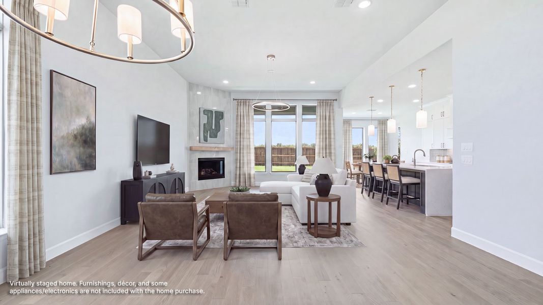 Furnished interior view inside a new home in Mustang Lakes, Celina (Image 7).