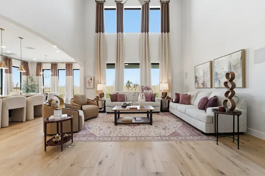 Representative furnished interior of a home built from the Laguna III by CastleRock Communities in Lakesong, Grand Prairie (Image 33).