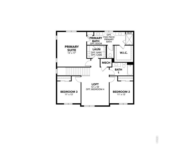 2D floor plan layout of this home in Trevenna, Windsor, CO (Image 5).
