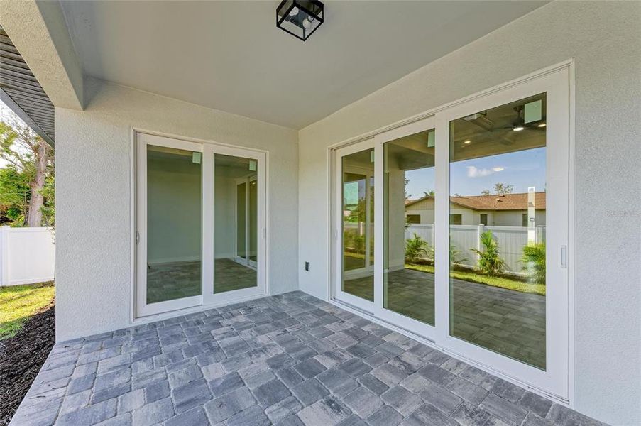 Exterior details and patio area of a home in , Venice (Image 3). Exterior details and patio area of a home in , Venice (Image 3).