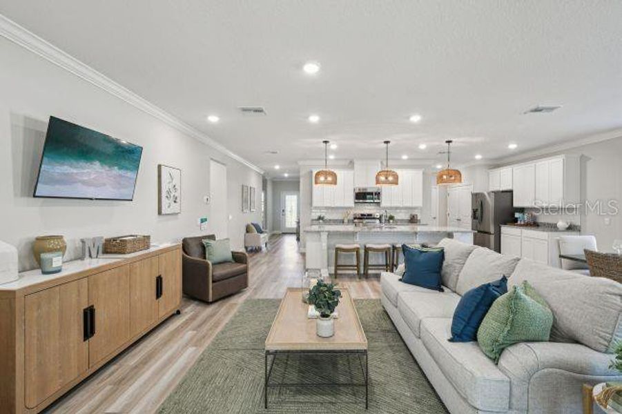 Furnished interior view inside a new home in , Mount Plymouth (Image 15).