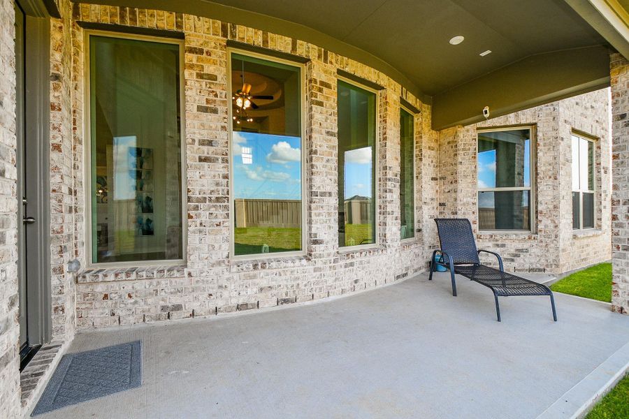 The artisan-like brick work (front and rear exteriors) are works of art, in themselves. If you loved the windows in the living area, you can still enjoy them from your vantage place on the lovely covered outdoor patio! The artisan-like brick work (front and rear exteriors) are works of art, in themselves. If you loved the windows in the living area, you can still enjoy them from your vantage place on the lovely covered outdoor patio!