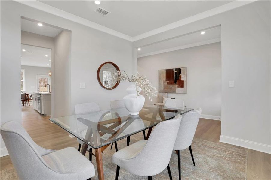 Furnished interior view inside a new home in Hopewell Reserve, Cumming (Image 7).