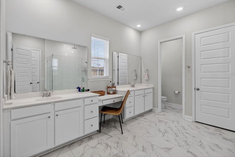 Furnished interior view inside a new home in Sweetgrass at Summers Corner, Summerville (Image 39).