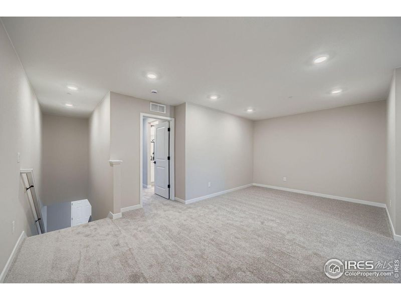 Loft or secondary living space Loft or secondary living space