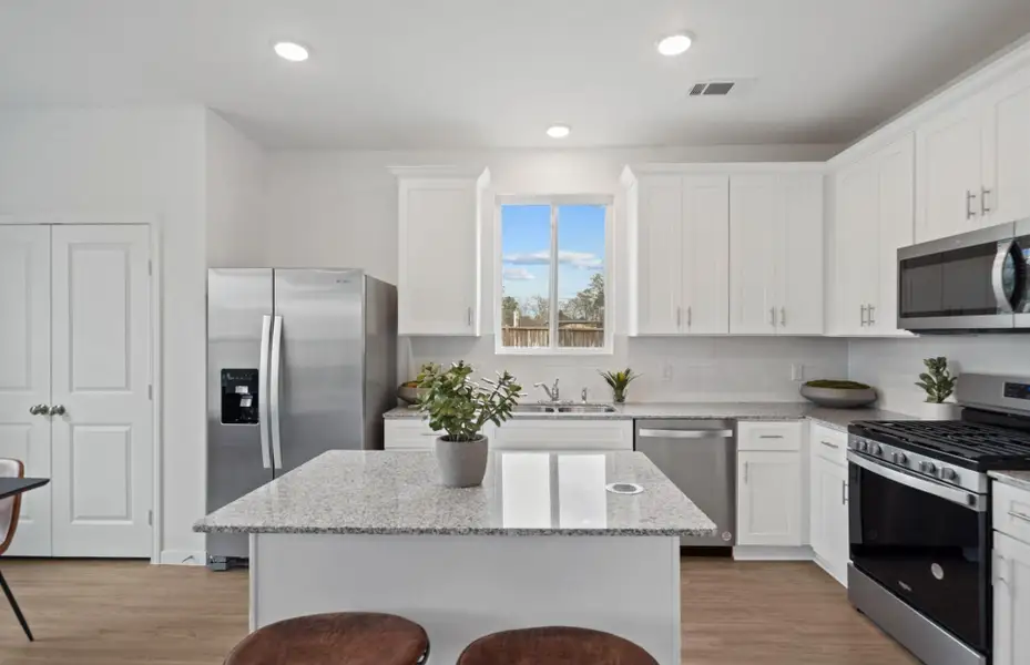 Modern Kitchen with Stainless Steel Appliances Modern Kitchen with Stainless Steel Appliances