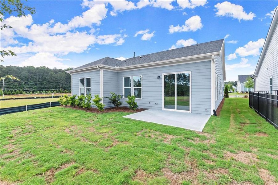Exterior details and patio area of a home in , Kennesaw (Image 27).