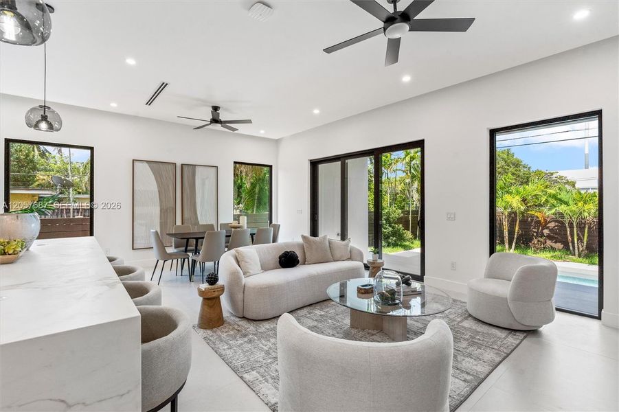 Furnished interior view inside a new home in , Fort Lauderdale (Image 5).