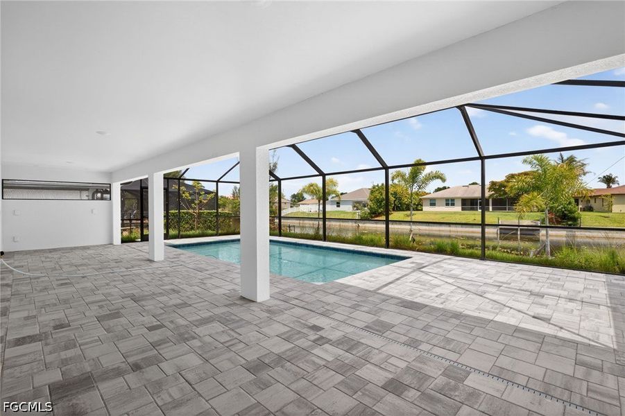 Exterior details and patio area of a home in Cape Coral, Cape Coral (Image 4).