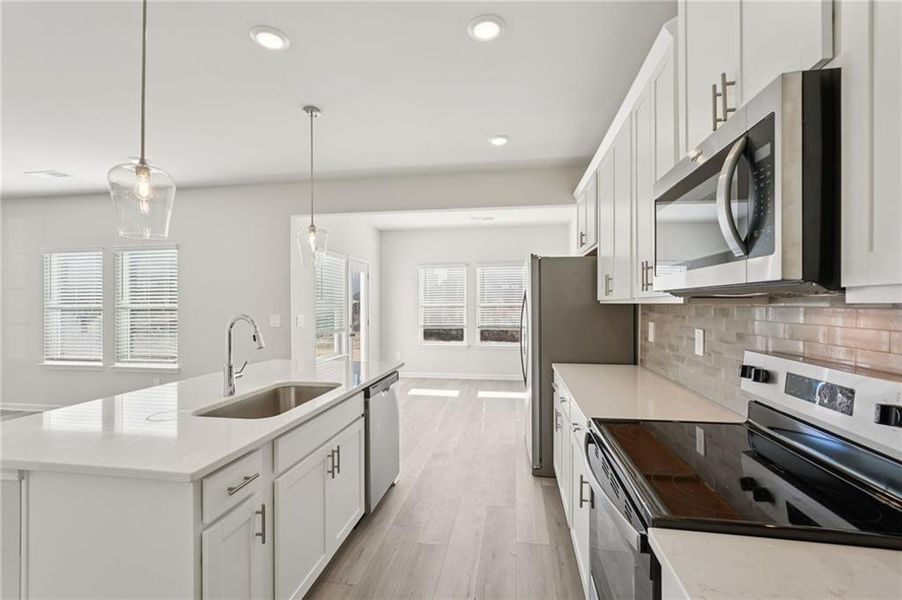 Furnished interior view inside a new home in Hawthorne Station, College Park (Image 18).