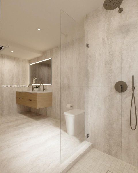 Furnished interior view inside a new home in , Miami Beach (Image 16).