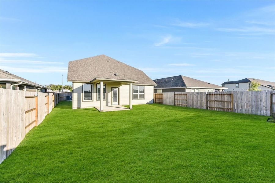 Exterior details and patio area of a home in Sundance Cove - Premier Series, Crosby (Image 4).