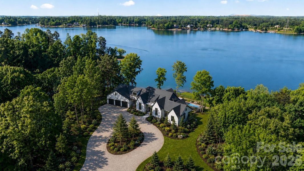 New custom home with over 500' of shoreline and expansive main channel Lake Norman views (landscaping AI enhanced as it is being installed) New custom home with over 500' of shoreline and expansive main channel Lake Norman views (landscaping AI enhanced as it is being installed)