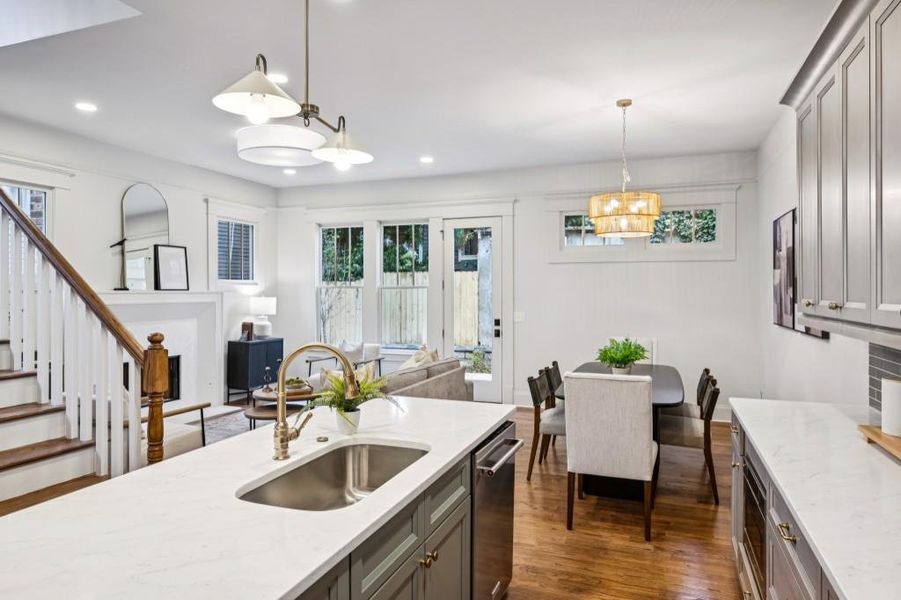 Furnished interior view inside a new home in , Atlanta (Image 28).