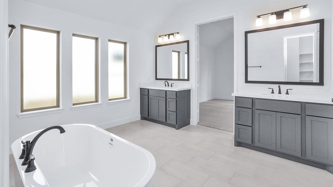 Furnished interior view inside a new home in Grand Central Park, Conroe (Image 6).