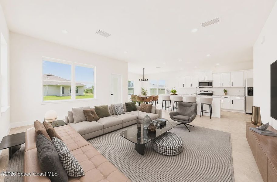 Furnished interior view inside a new home in St. John's Preserve, Palm Bay (Image 9).