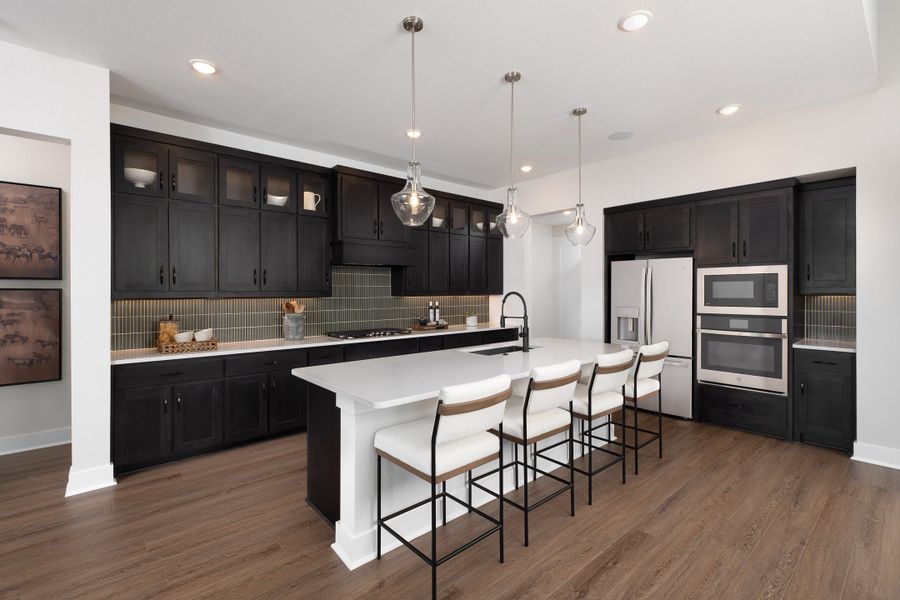 Representative furnished interior of a home built from the Logan by Tri Pointe Homes in LaPrelle, Haslet (Image 10).