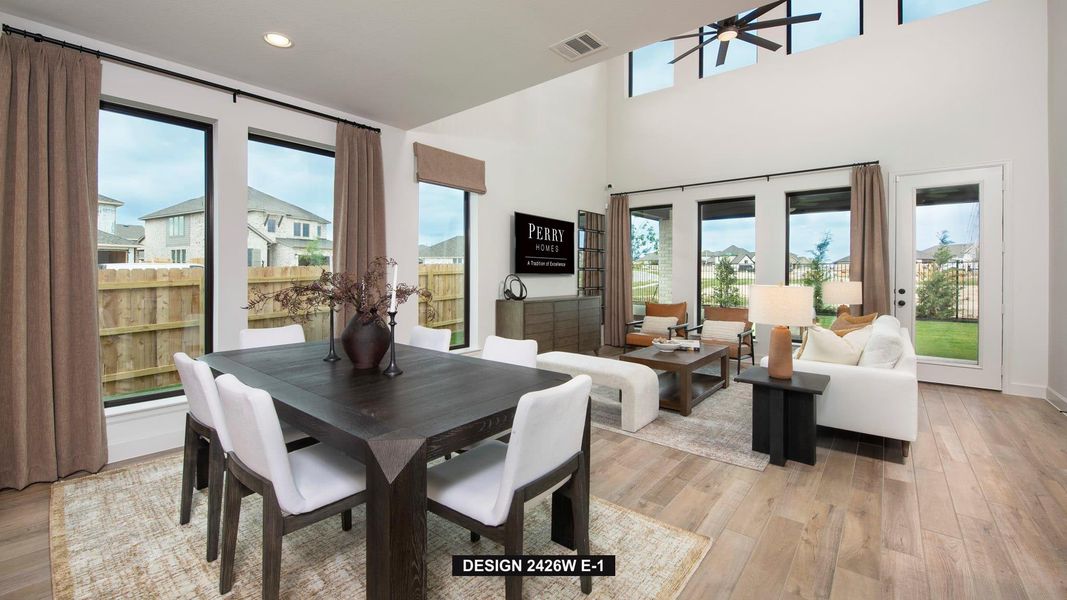 Furnished interior view inside a new home in Lariat 45', Liberty Hill (Image 5).