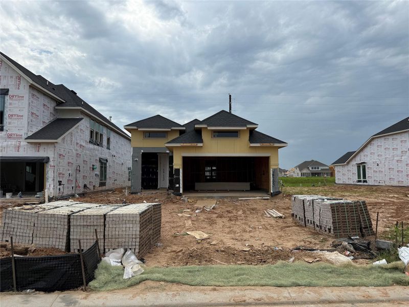 In-progress construction of a new home in Candela, Richmond, TX (Image 4).