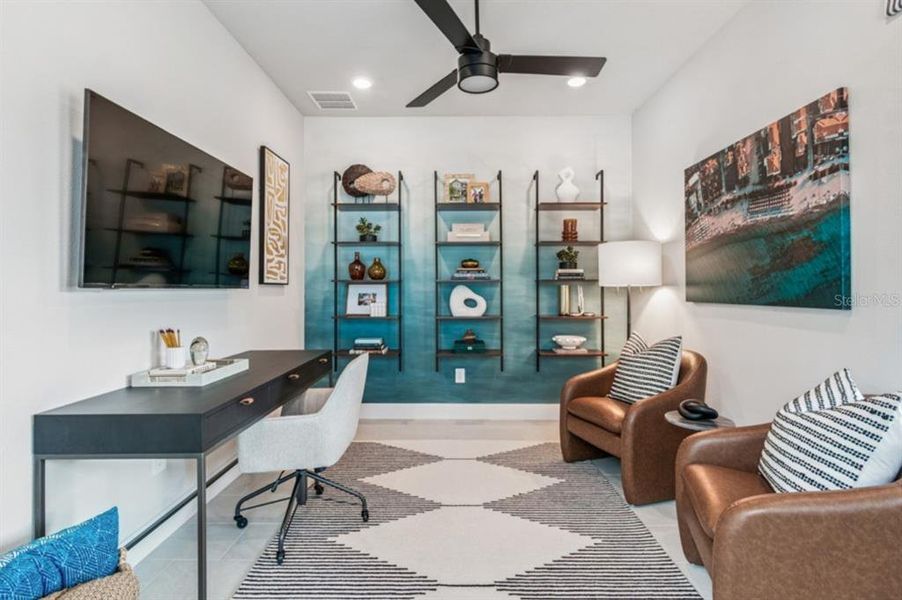 Furnished interior view inside a new home in Gracewater at Sarasota, Sarasota (Image 10).