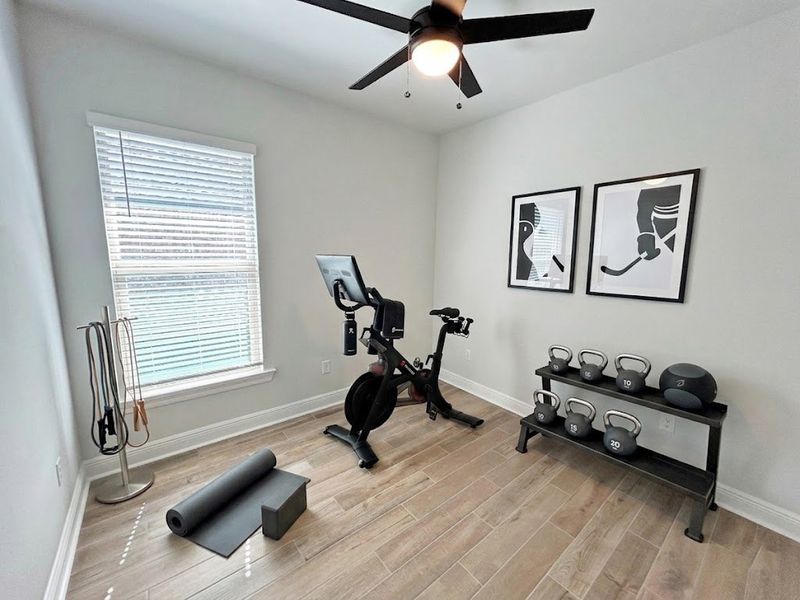 Furnished interior view inside a new home in The Bluffs at Lafayette, Freeport (Image 10).