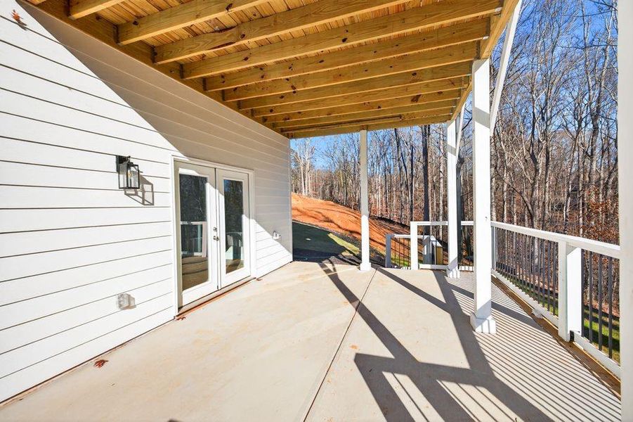 Exterior details and patio area of a home in , Flowery Branch (Image 3).