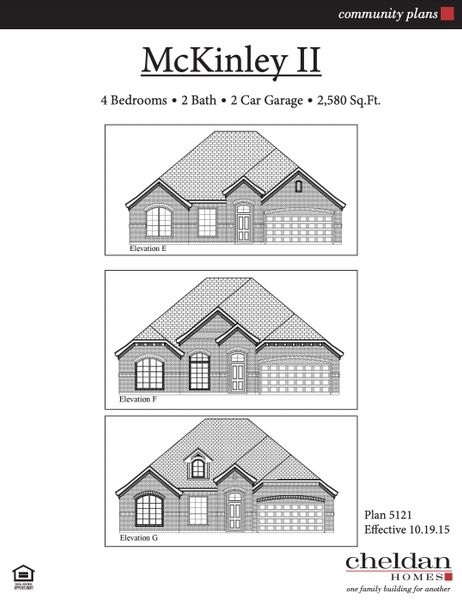 Representative rendering of the exterior for the Mckinley II by Cheldan Homes (Image 3). Representative rendering of the exterior for the Mckinley II by Cheldan Homes (Image 3).