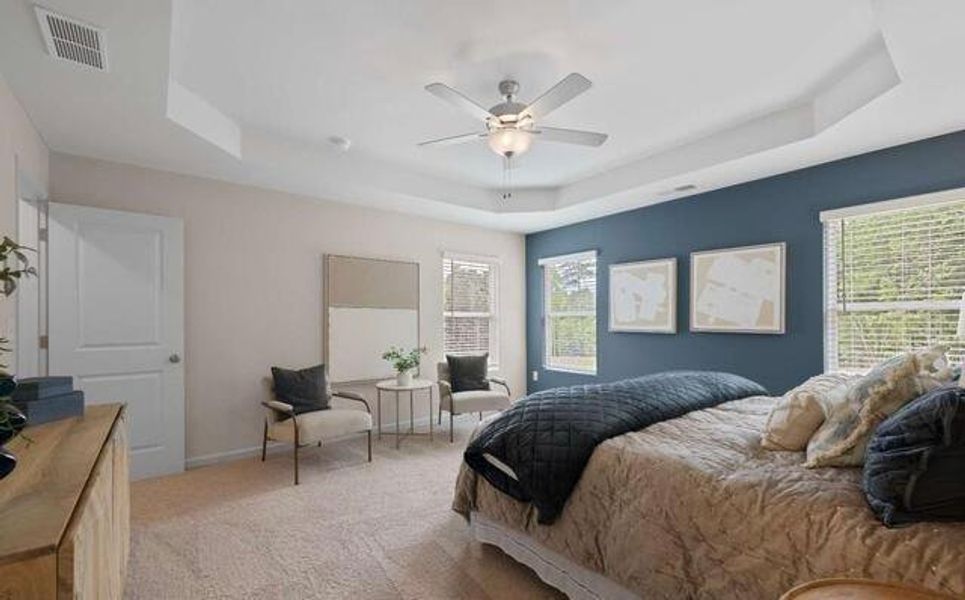 Furnished interior view inside a new home in Walden Park - The Retreat, Jonesboro (Image 15). Furnished interior view inside a new home in Walden Park - The Retreat, Jonesboro (Image 15).
