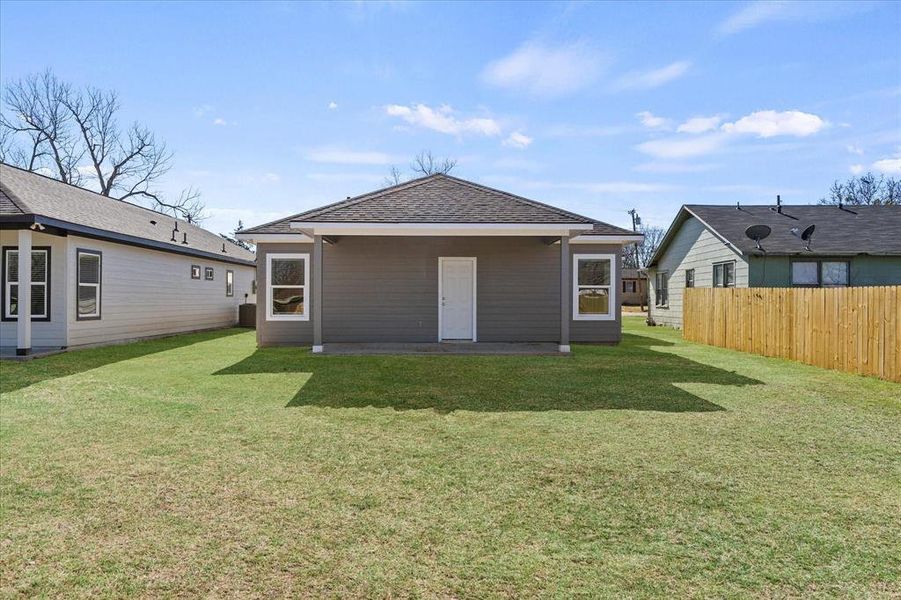 Front exterior of a new home in , Greenville, TX, highlighting curb appeal (Image 1). Front exterior of a new home in , Greenville, TX, highlighting curb appeal (Image 1).