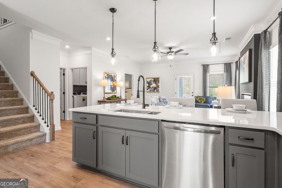 Furnished interior view inside a new home in Bryson Farms, Byron (Image 15).