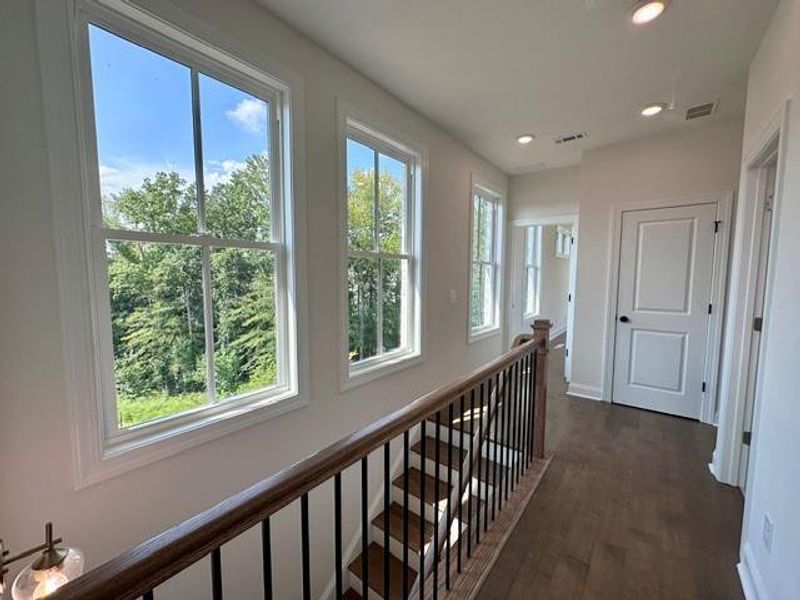 Spacious, unfurnished interior of a new home in Ward's Crossing Townhomes, Johns Creek (Image 22). Spacious, unfurnished interior of a new home in Ward's Crossing Townhomes, Johns Creek (Image 22).
