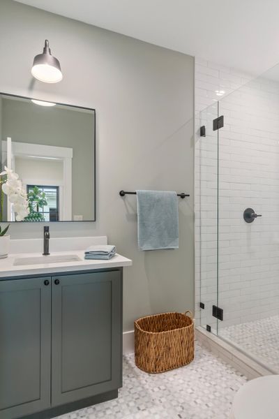 Furnished interior view inside a new home in , Charleston (Image 34).