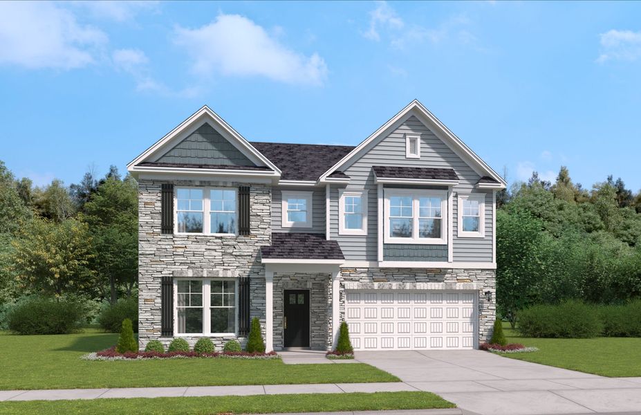 Representative exterior photo of a completed home built from the The Rembert by Stanley Martin Homes in Zanes Creek, Inman, SC (Image 2).