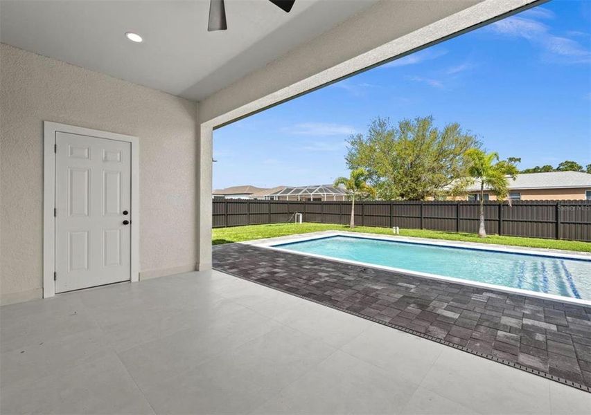 Exterior details and patio area of a home in , Cape Coral (Image 41). Exterior details and patio area of a home in , Cape Coral (Image 41).