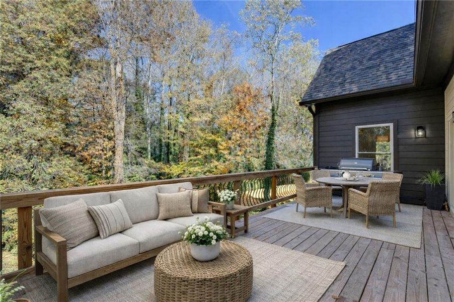 Exterior details and patio area of a home in , Sugar Hill (Image 29). Exterior details and patio area of a home in , Sugar Hill (Image 29).
