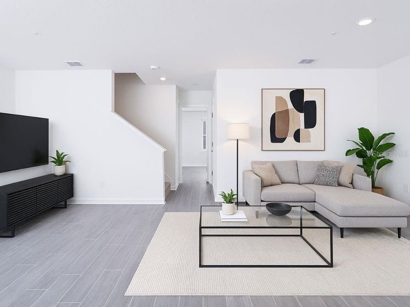 Furnished interior view inside a new home in , Orlando (Image 6).