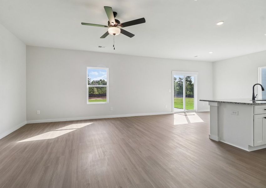 Open-concept living area. Open-concept living area.