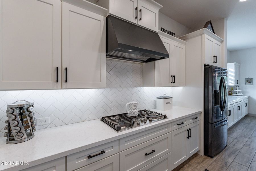 Gorgeous kitchen with expansive cabinets