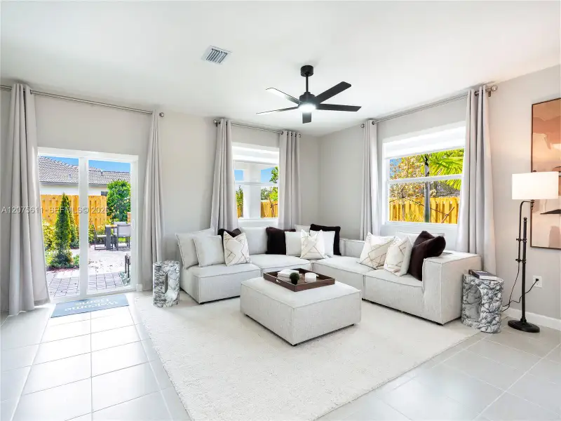 Furnished interior view inside a new home in Wildwood Groves, Miami (Image 23).