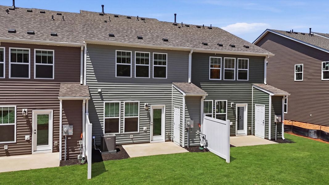 Exclusive backyard space with accomplished detail and elevated outdoor living potential at the new Marion Square community