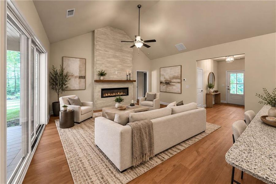 Furnished interior view inside a new home in , Waleska (Image 7).