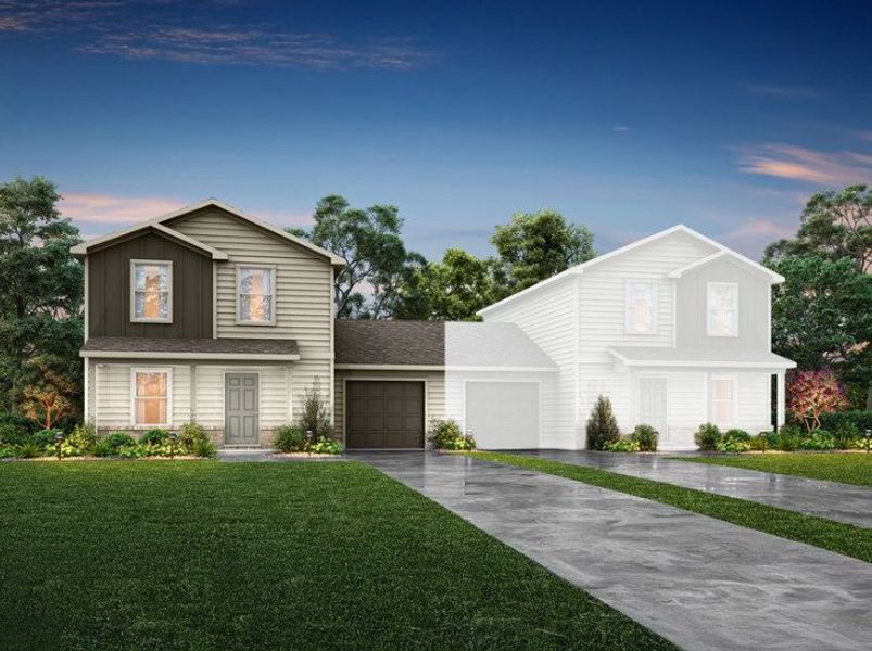 Front exterior of a new home in River Run, Mount Airy, NC, highlighting curb appeal (Image 6).