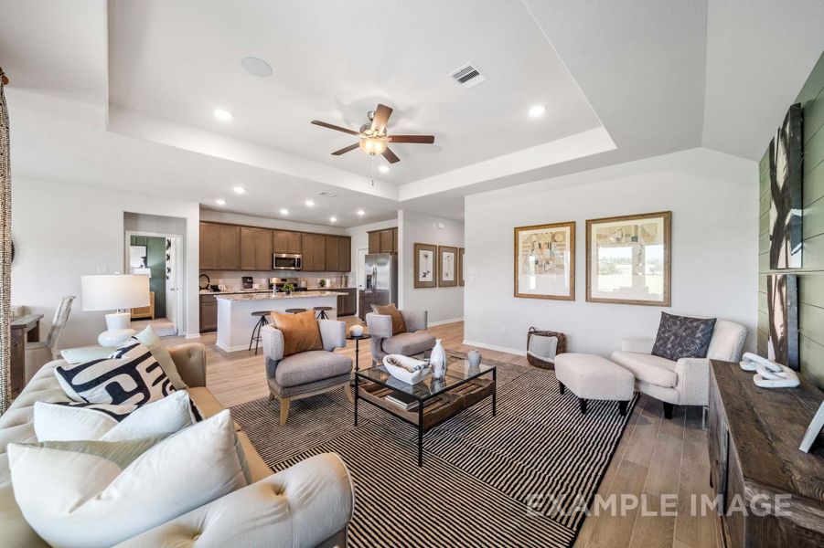 Representative furnished interior of a home built from the The Acadia with 3-Car Garage by Davidson Homes LLC in River Ranch Meadows, Dayton (Image 11).