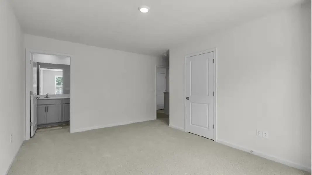 Spacious, unfurnished interior of a new home in The Townes at Prestleigh, Wake Forest (Image 24).