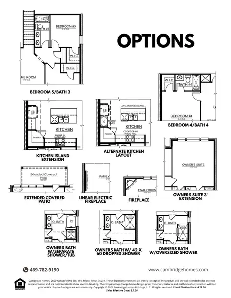 2D floor plan layout for the Columbus by Cambridge Homes in Ribbonwood, Aubrey, TX (Image 4). 2D floor plan layout for the Columbus by Cambridge Homes in Ribbonwood, Aubrey, TX (Image 4).