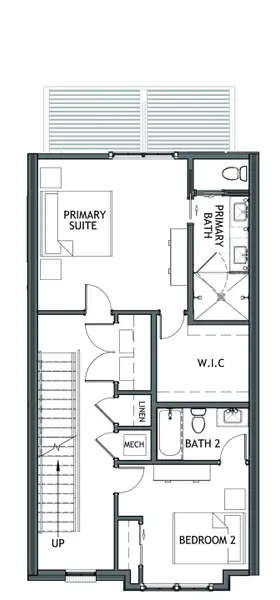 2D floor plan layout for the Charleston by Brock Built in The Gathering Alpharetta, Alpharetta, GA (Image 4). 2D floor plan layout for the Charleston by Brock Built in The Gathering Alpharetta, Alpharetta, GA (Image 4).