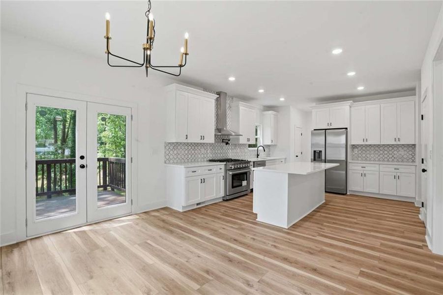 Furnished interior view inside a new home in , Atlanta (Image 8).